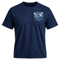 Navy FAME Strong T-shirt with Academy crest on the left chest